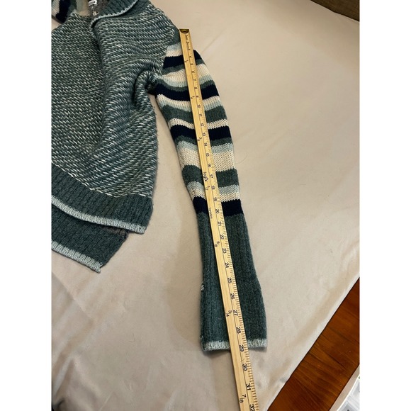 Smartwool x CHUP Sweater Womens S Green Half Zip Wool Blend Oversized Cozy - Picture 8 of 9